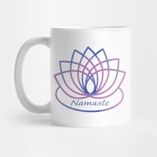 Namaste Purple and Pink Lotus Flower Mug